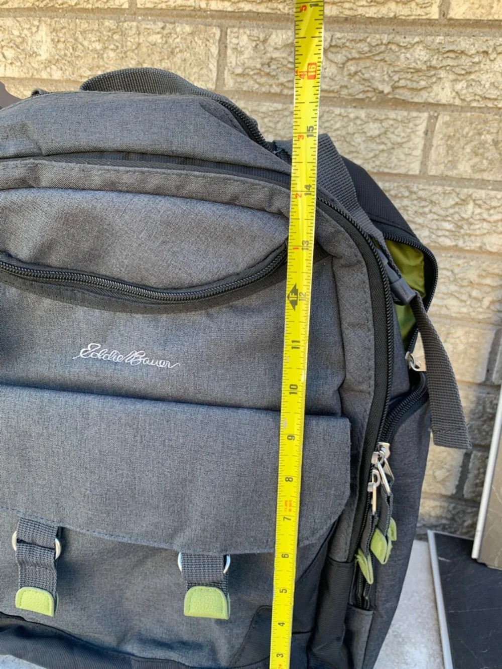 Eddie Bauer Crosstown Baby Diaper Bag Back Pack gray